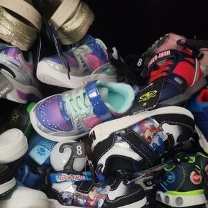 Random New THREE PAIRS of Kids Shoes